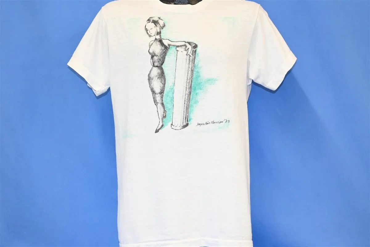 80s Woman With Pillar Jacqueline Harrigan '89 t-shirt Medium