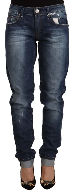 Acht Chic Skinny Fit Cotton Blend Denim