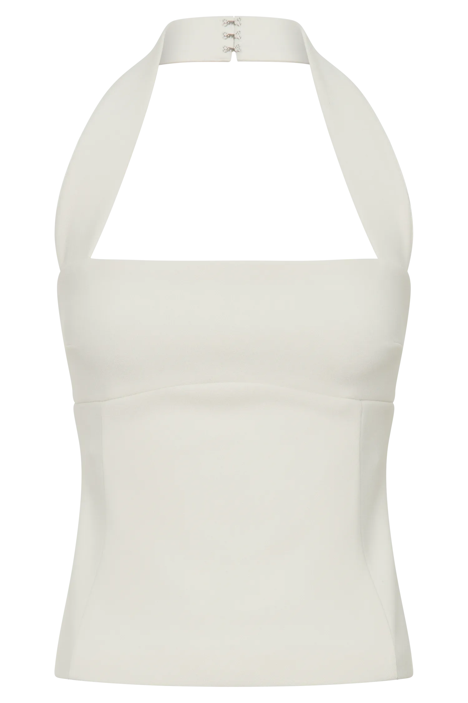 Amelita Suiting Halter Top - Ivory