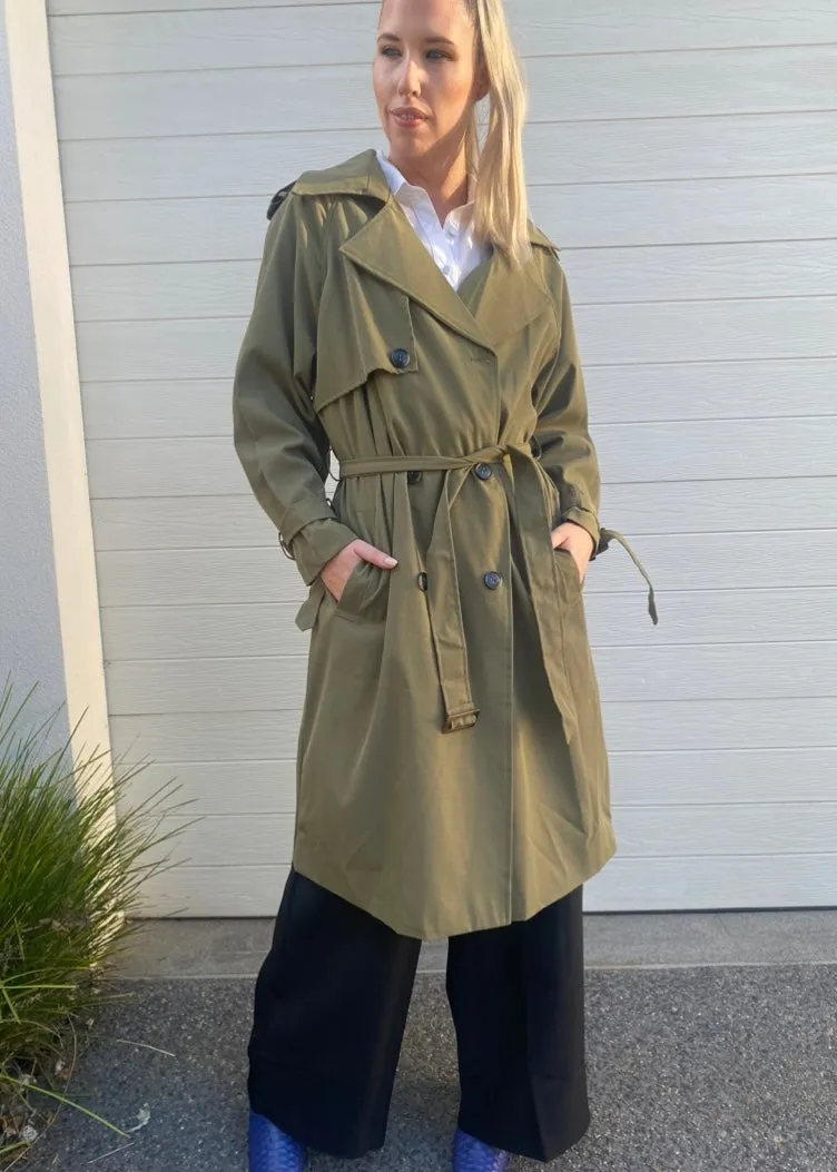 Ava Trench Coat - Khaki