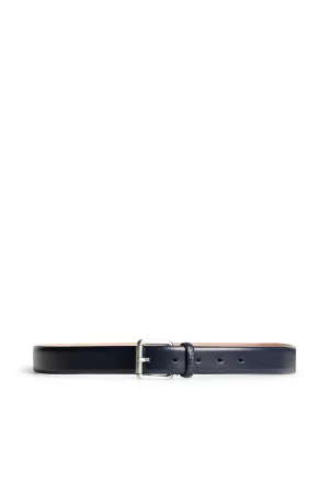 Bill Leather Belt / JL Navy