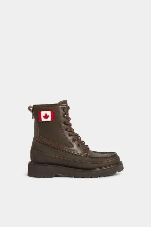 CANADIAN FLAG ANKLE BOOTS