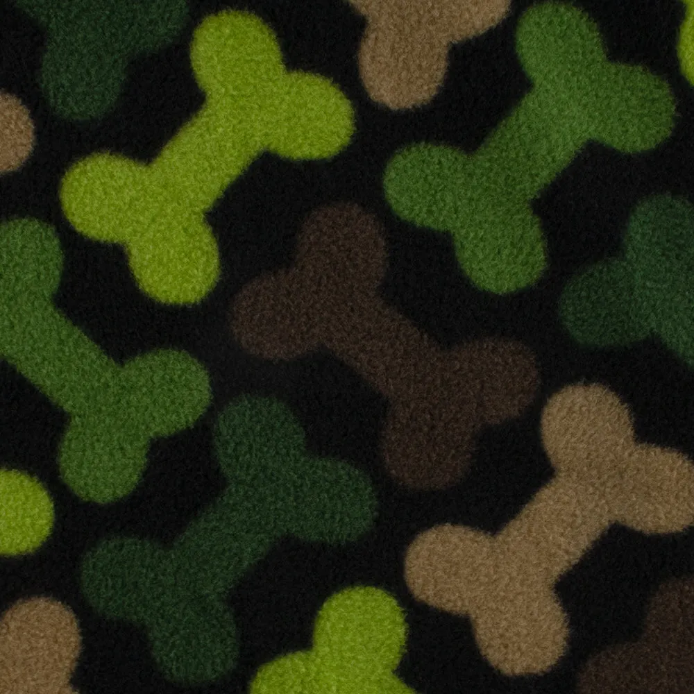 CHILLY Anti Pill Fleece Print - Bones - Green