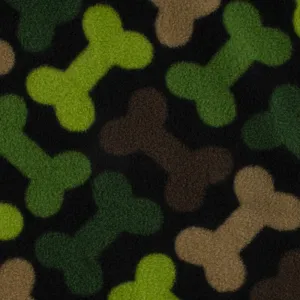 CHILLY Anti Pill Fleece Print - Bones - Green