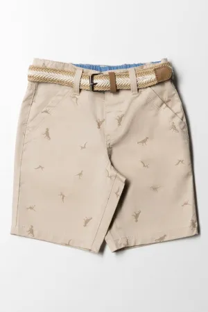 Chino Shorts With Belt