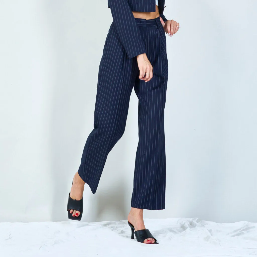 Classic pinstripe tailored pants wholesale