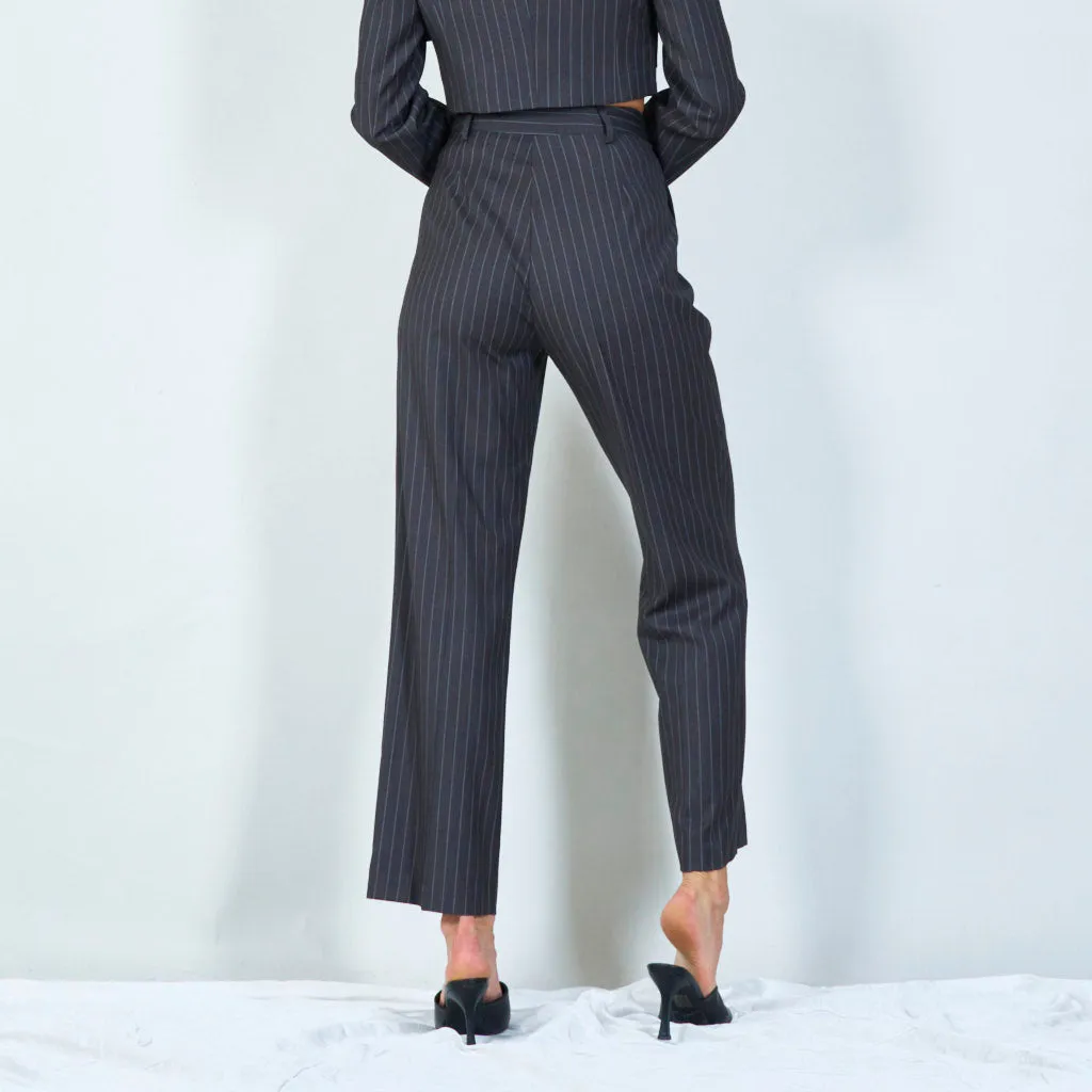 Classic pinstripe tailored pants wholesale