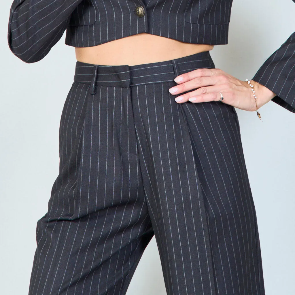 Classic pinstripe tailored pants wholesale