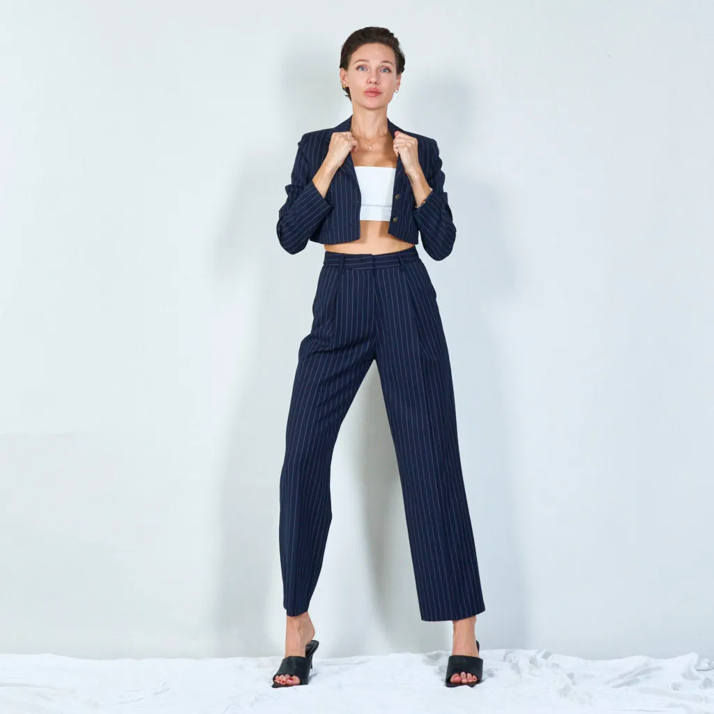 Classic pinstripe tailored pants wholesale