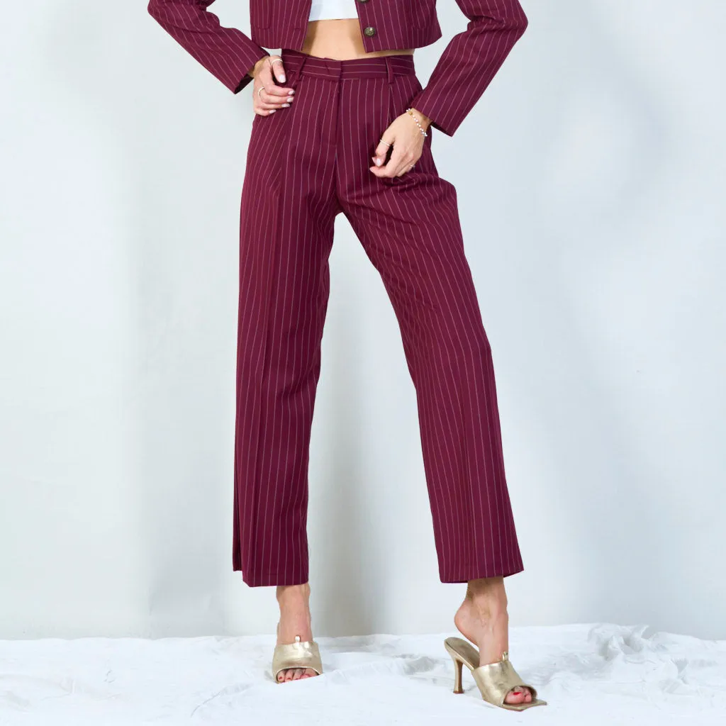 Classic pinstripe tailored pants wholesale