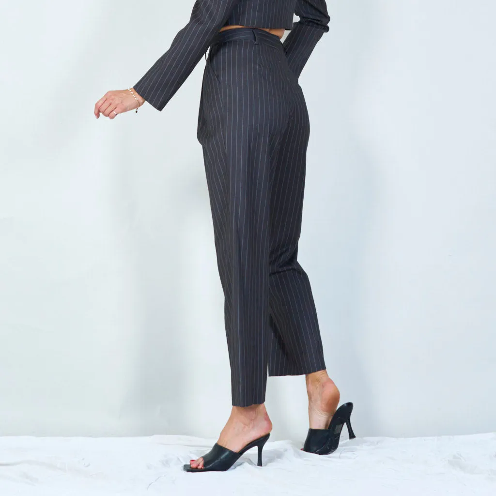 Classic pinstripe tailored pants wholesale