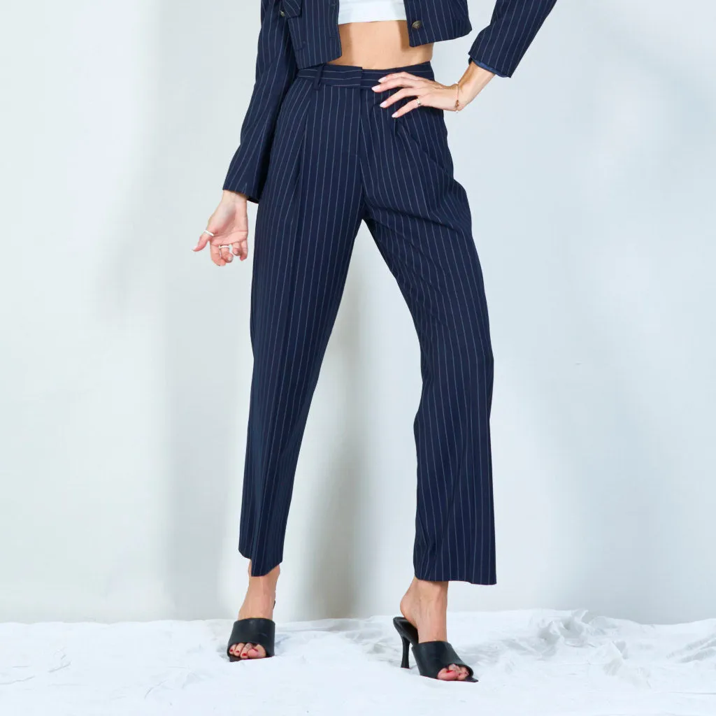 Classic pinstripe tailored pants wholesale