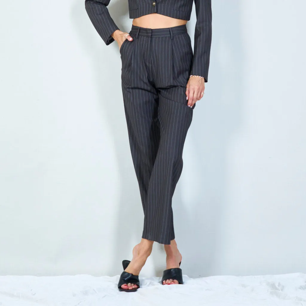 Classic pinstripe tailored pants wholesale