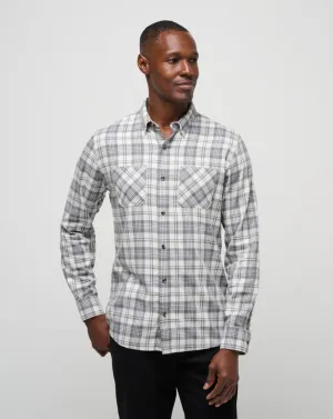 Cloud Flannel Plaid