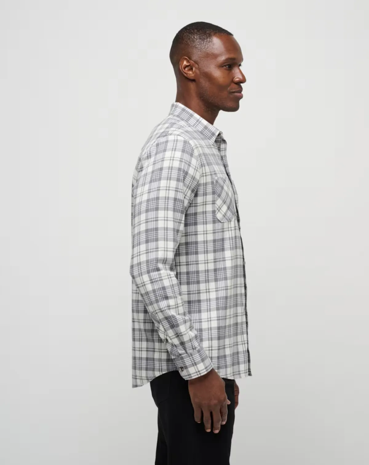 Cloud Flannel Plaid