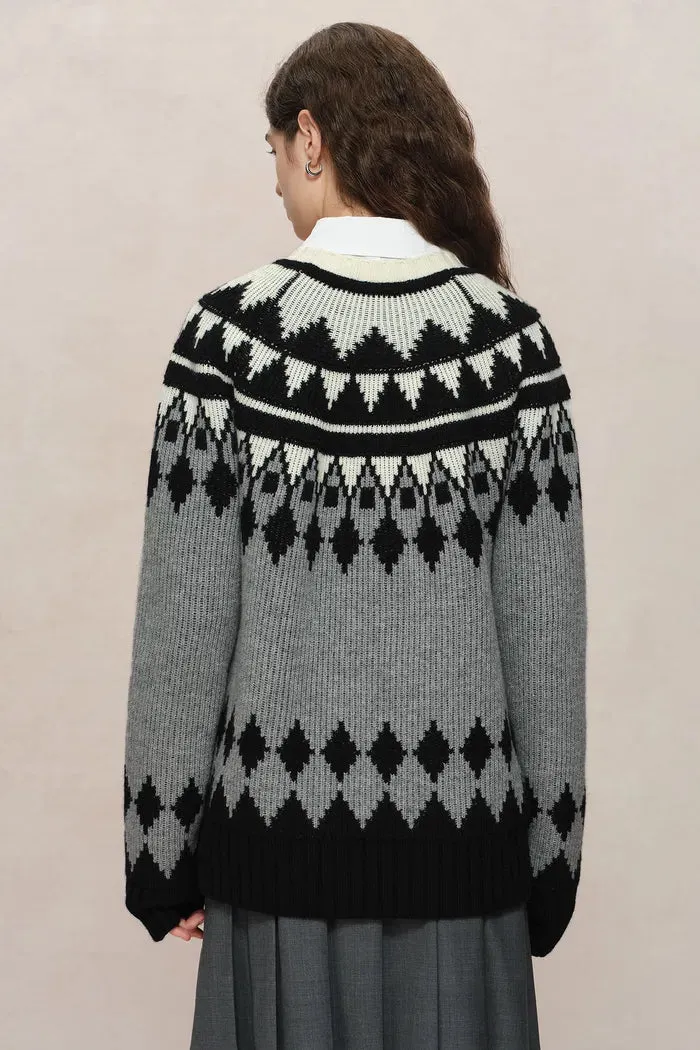 Delphine Fair Isle Knit Sweater