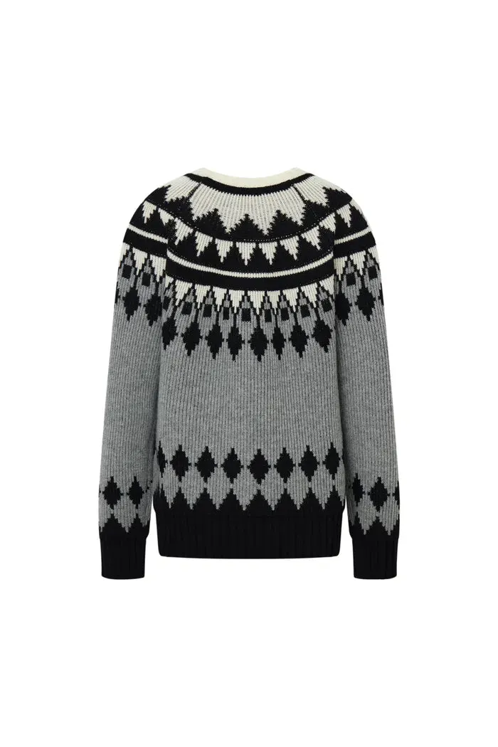 Delphine Fair Isle Knit Sweater