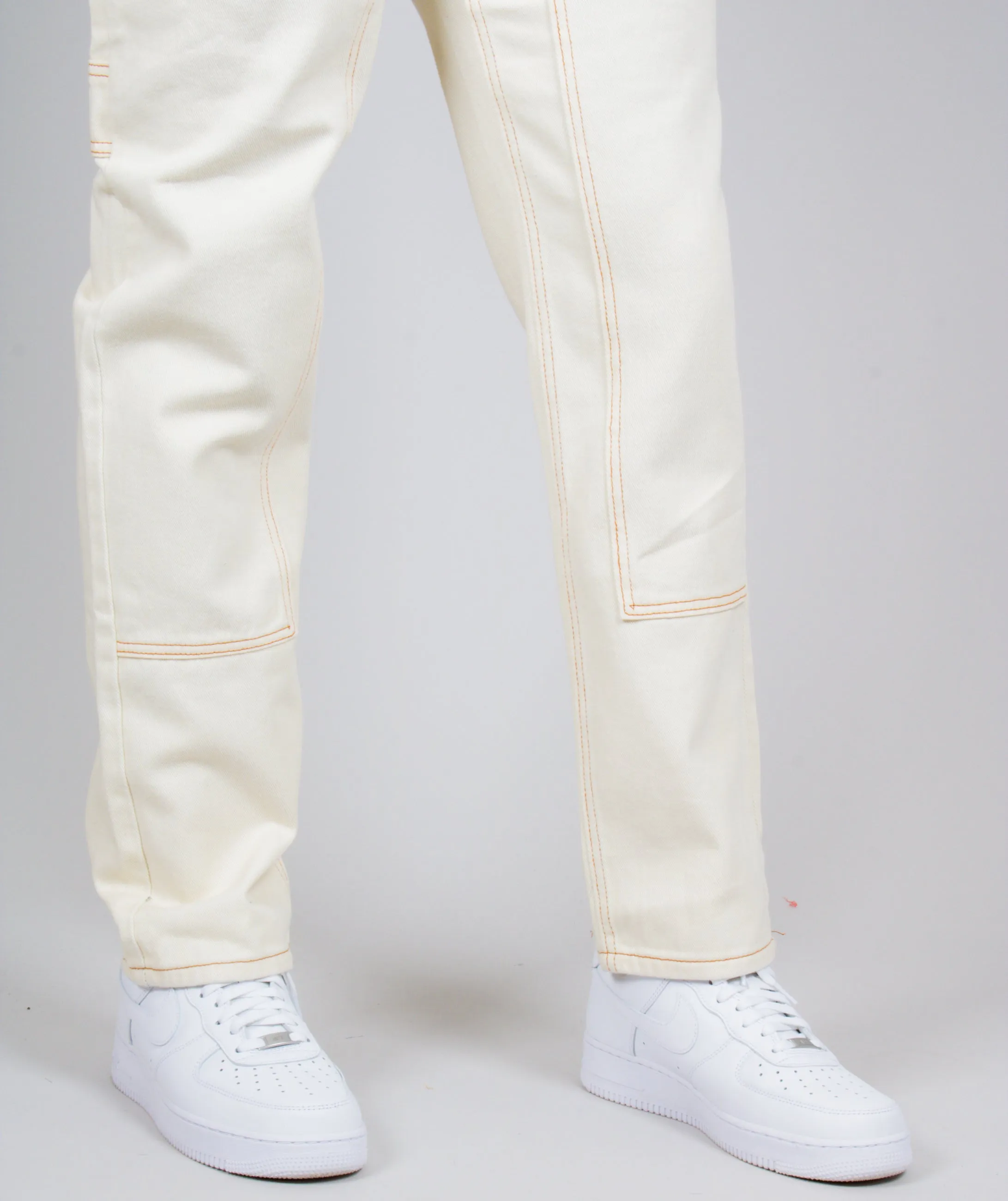 Ecru Straight Leg Carpenter Jean