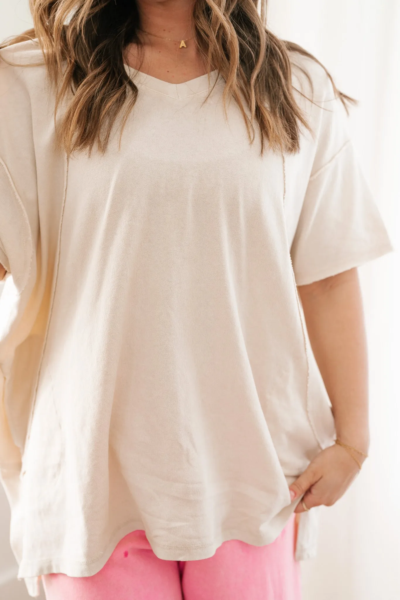 Effortless Edge Short Sleeve Relaxed Top