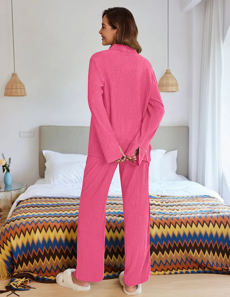 Ekouaer Casual Long Sleeve Loungewear Sets (US Only)