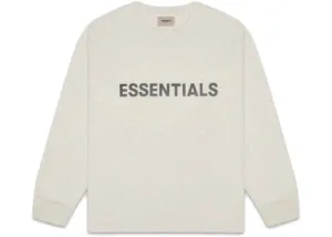 ESSENTIALS FOG 3D SILICON LONG SLEEVE OATMEAL