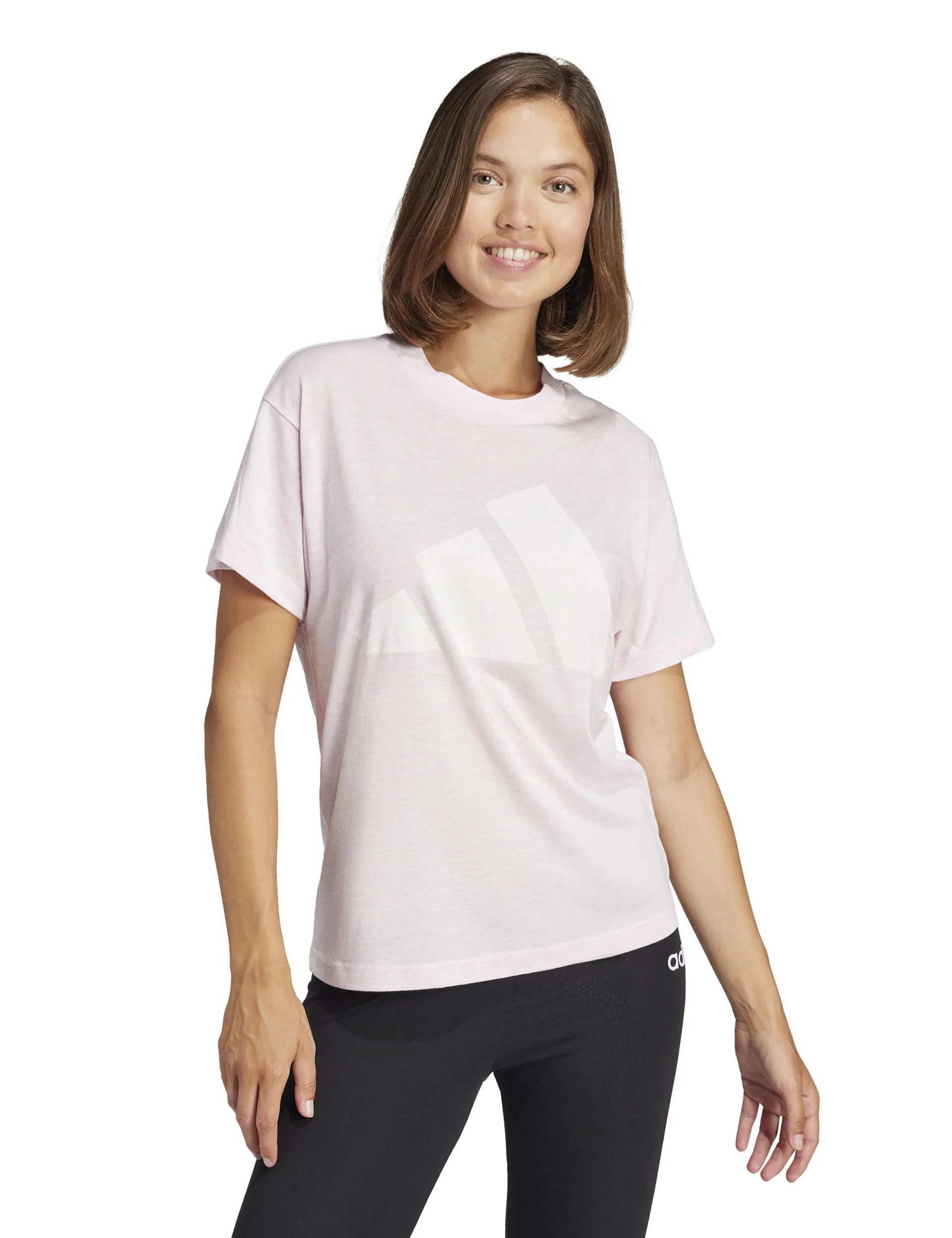 Essentials Winners T-Shirt - Clear Pink/White