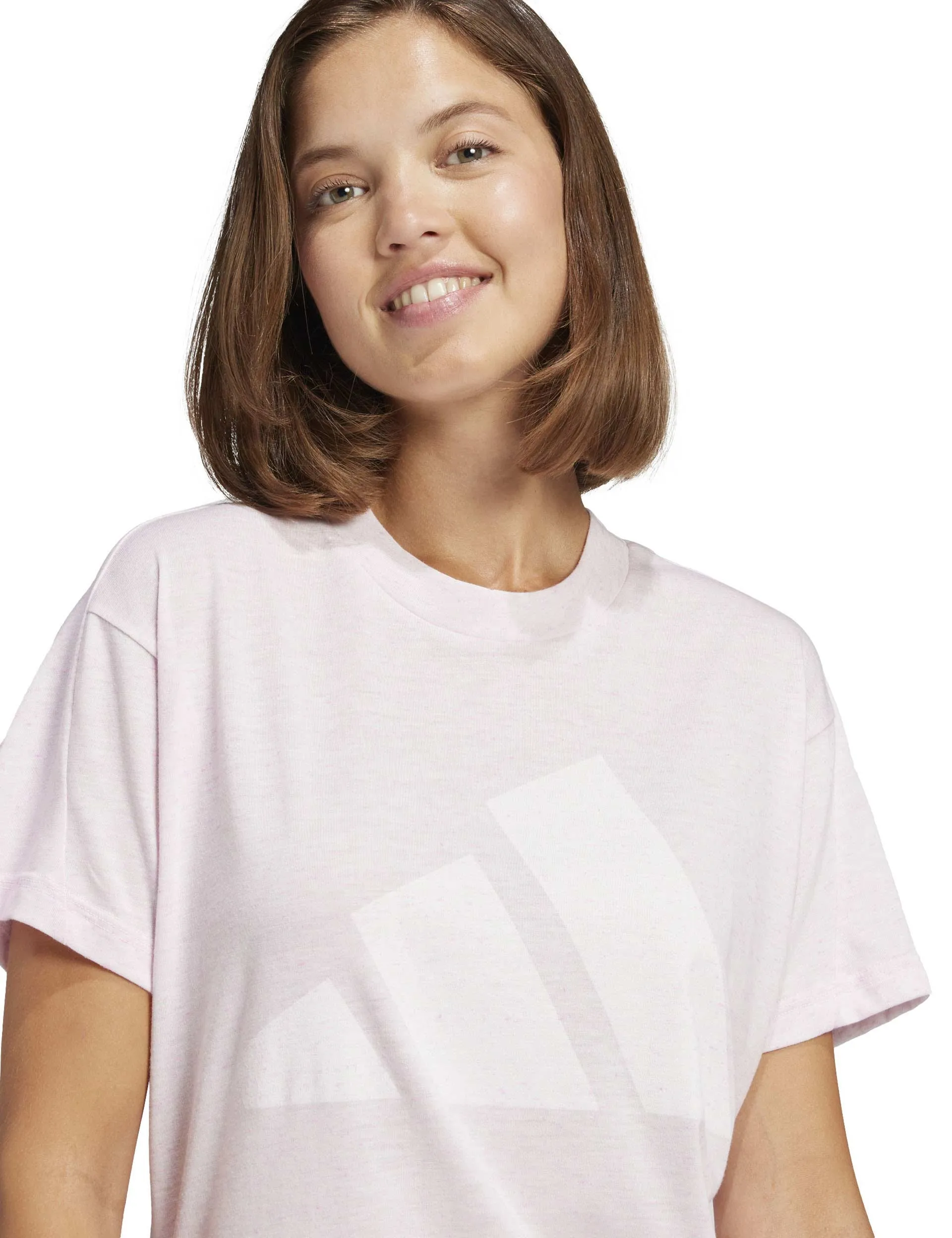 Essentials Winners T-Shirt - Clear Pink/White