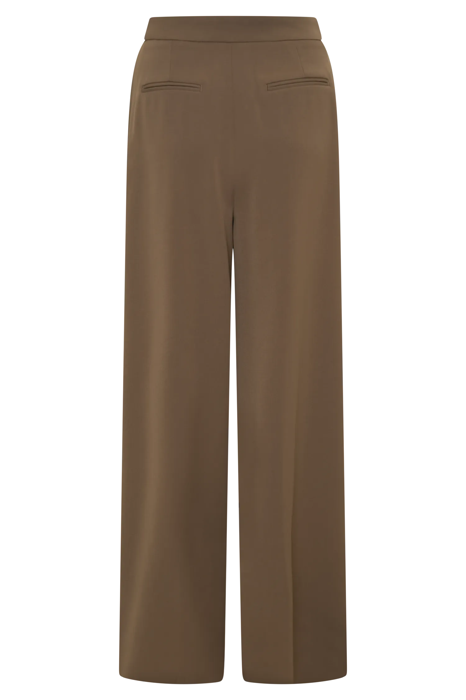 Faith Suiting Wide Leg Pant - Cacao Brown