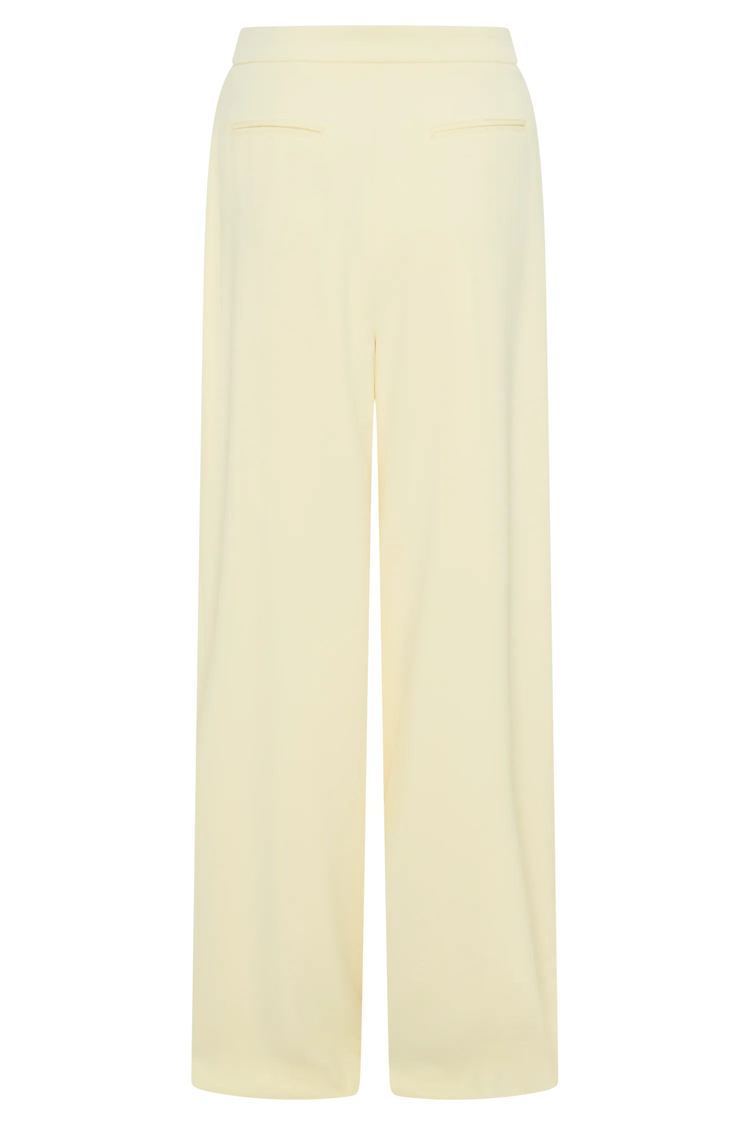 Faith Suiting Wide Leg Pant - Lemon Cream