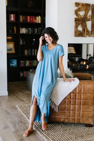 Free And Easy Maxi Dress In Chambray