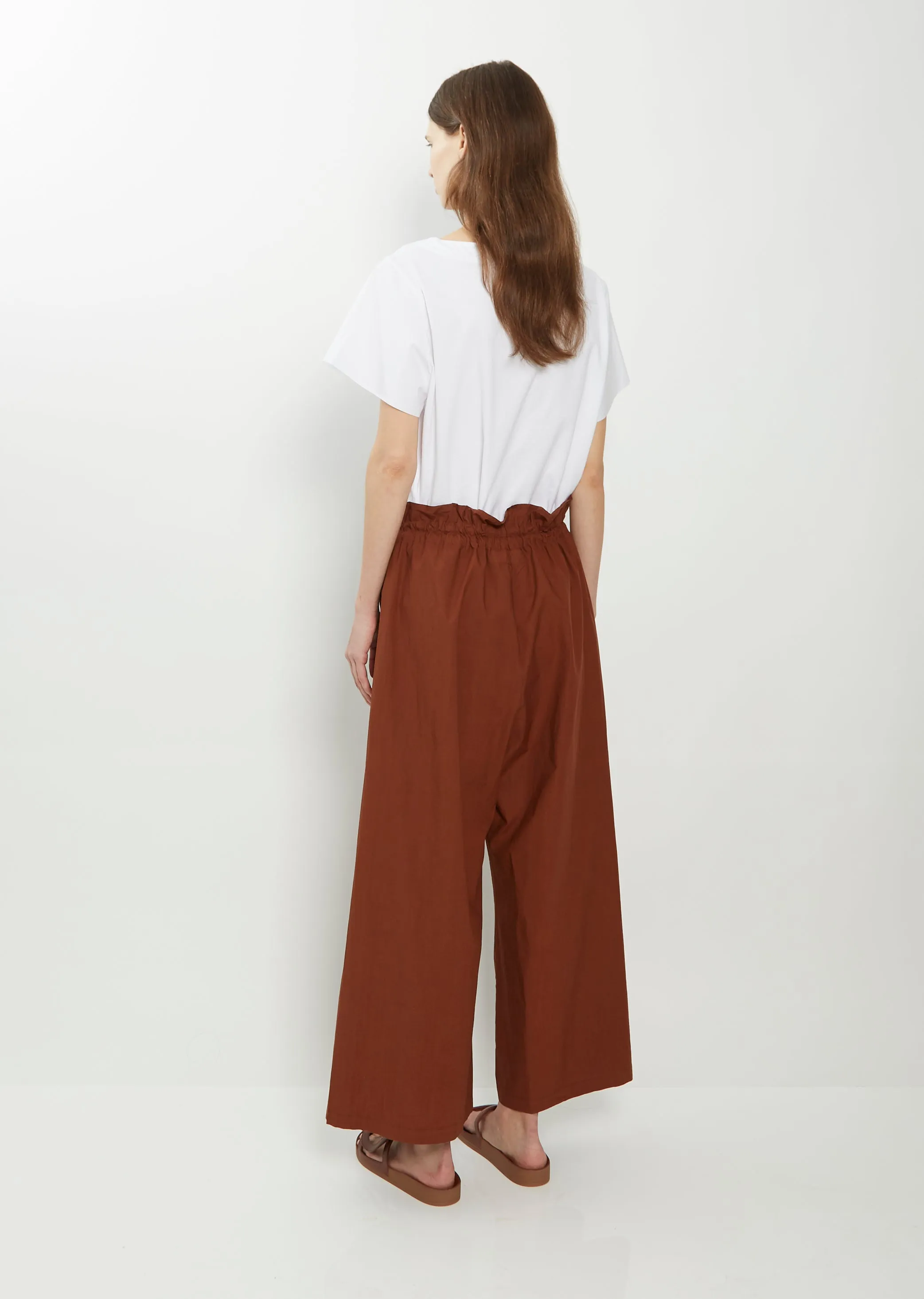 Freno Cotton Pant - Brick