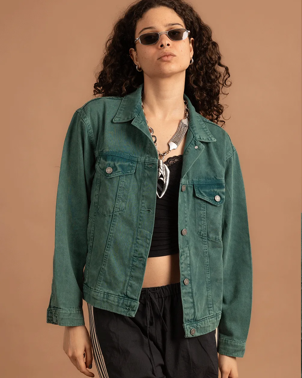 Green Denim Jacket