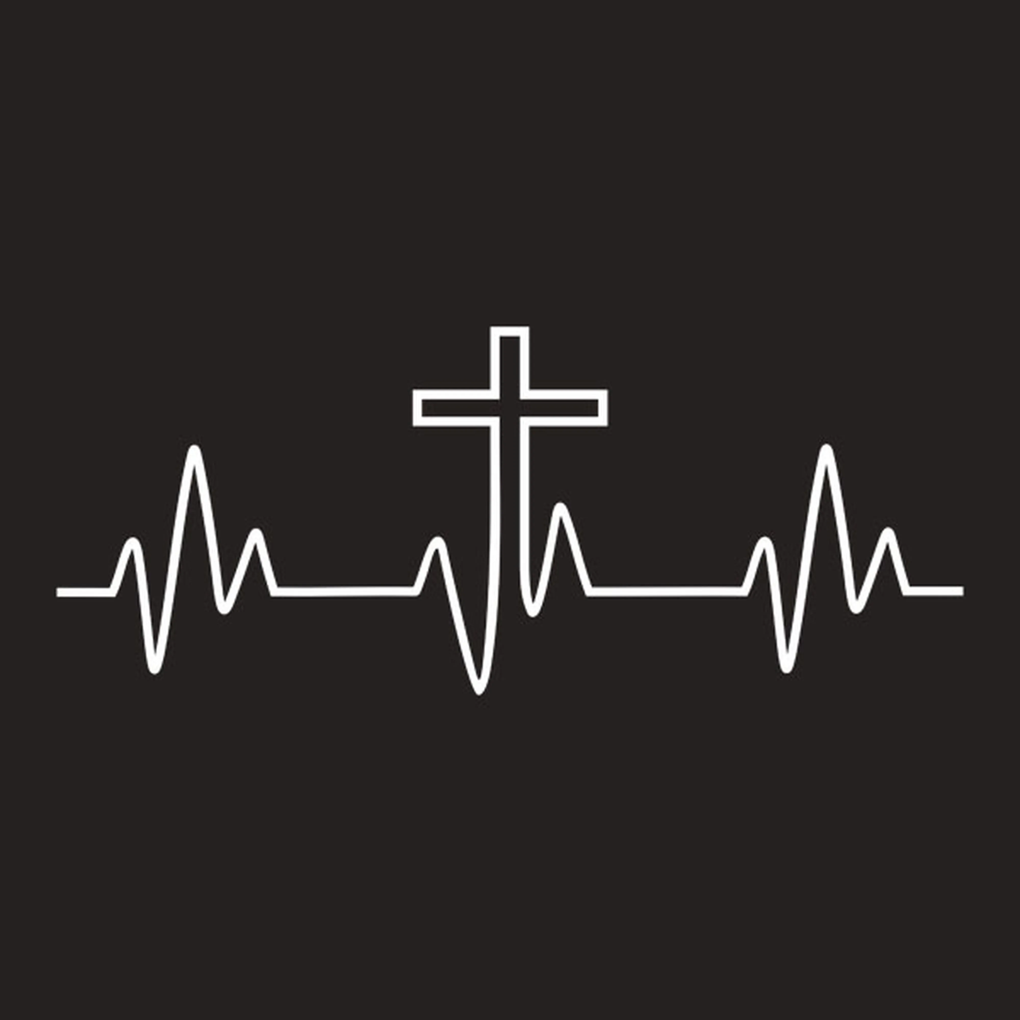 Heartbeat Cross - T-shirt