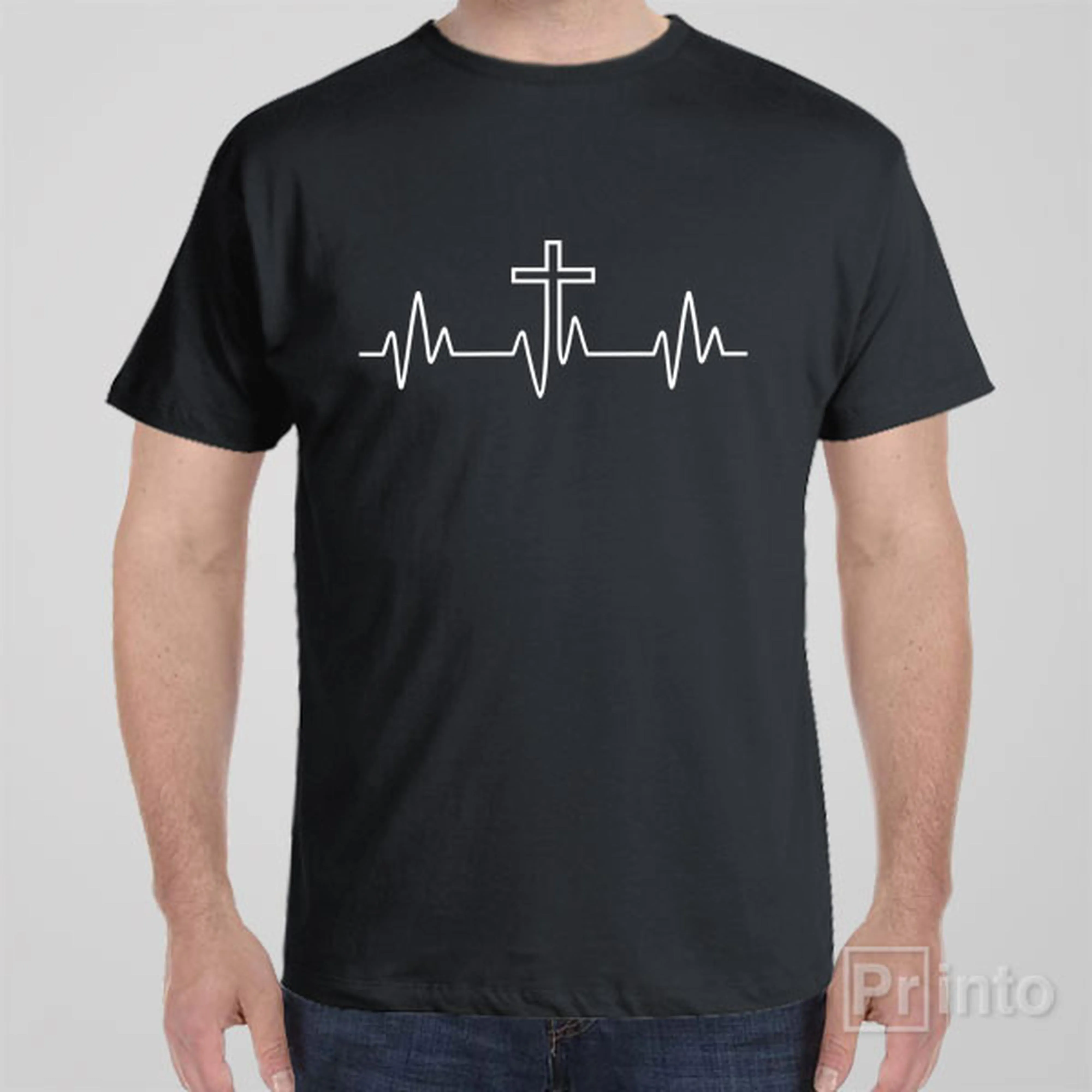 Heartbeat Cross - T-shirt