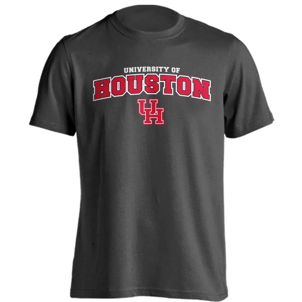 Houston Cougars Classic Arch Mascot Short Sleeve Athletic Heather T-Shirt