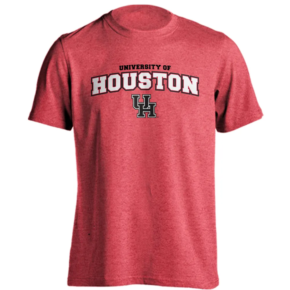 Houston Cougars Classic Arch Mascot Short Sleeve Athletic Heather T-Shirt