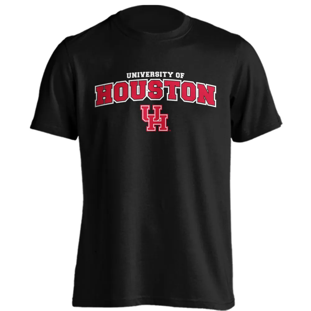 Houston Cougars Classic Arch Mascot Short Sleeve Athletic Heather T-Shirt