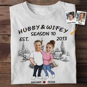 Hubby & Wifey - Personalized Photo Matching Shirt