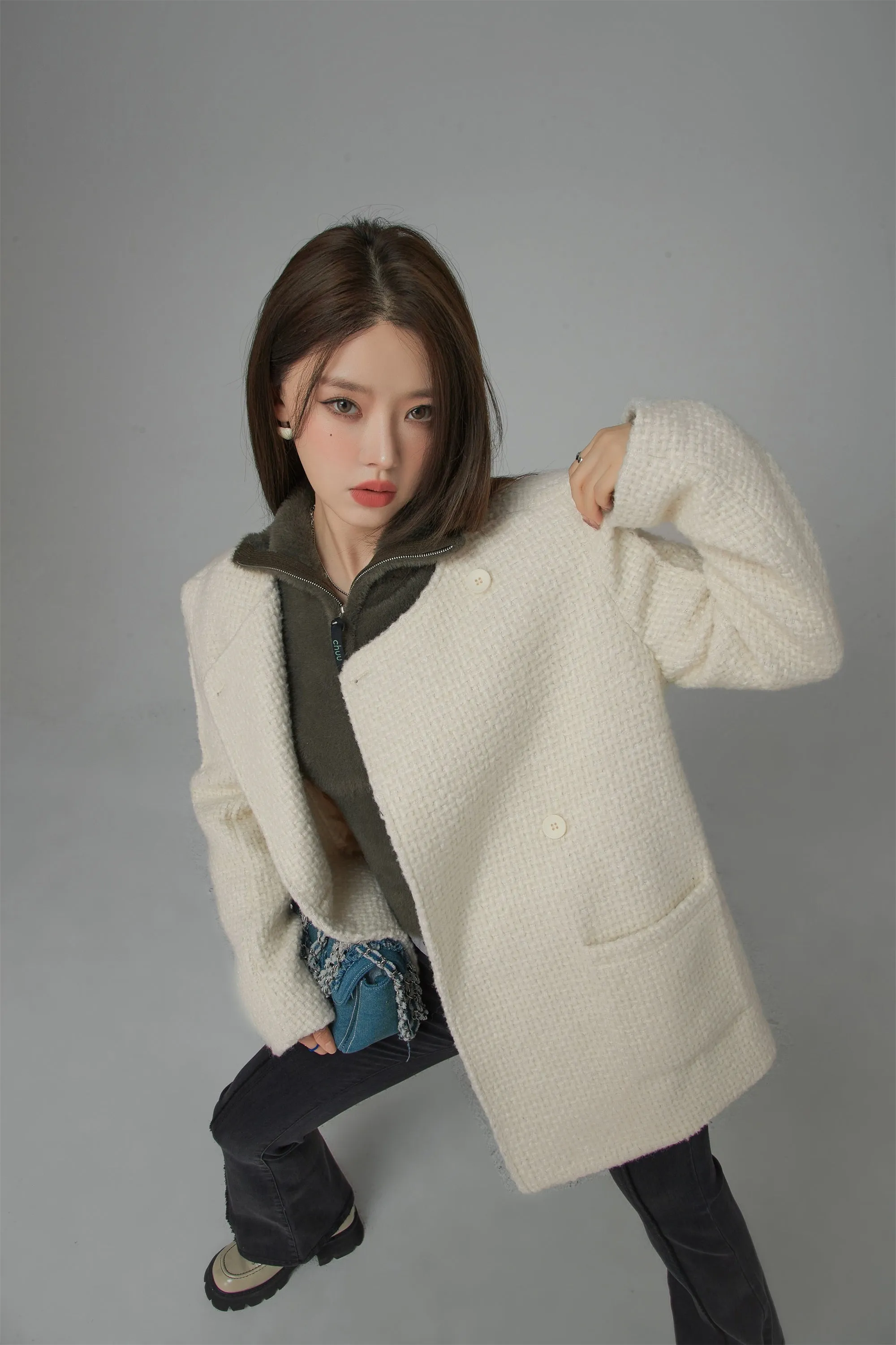 I Bloom And Grow Tweed Wool Jacket