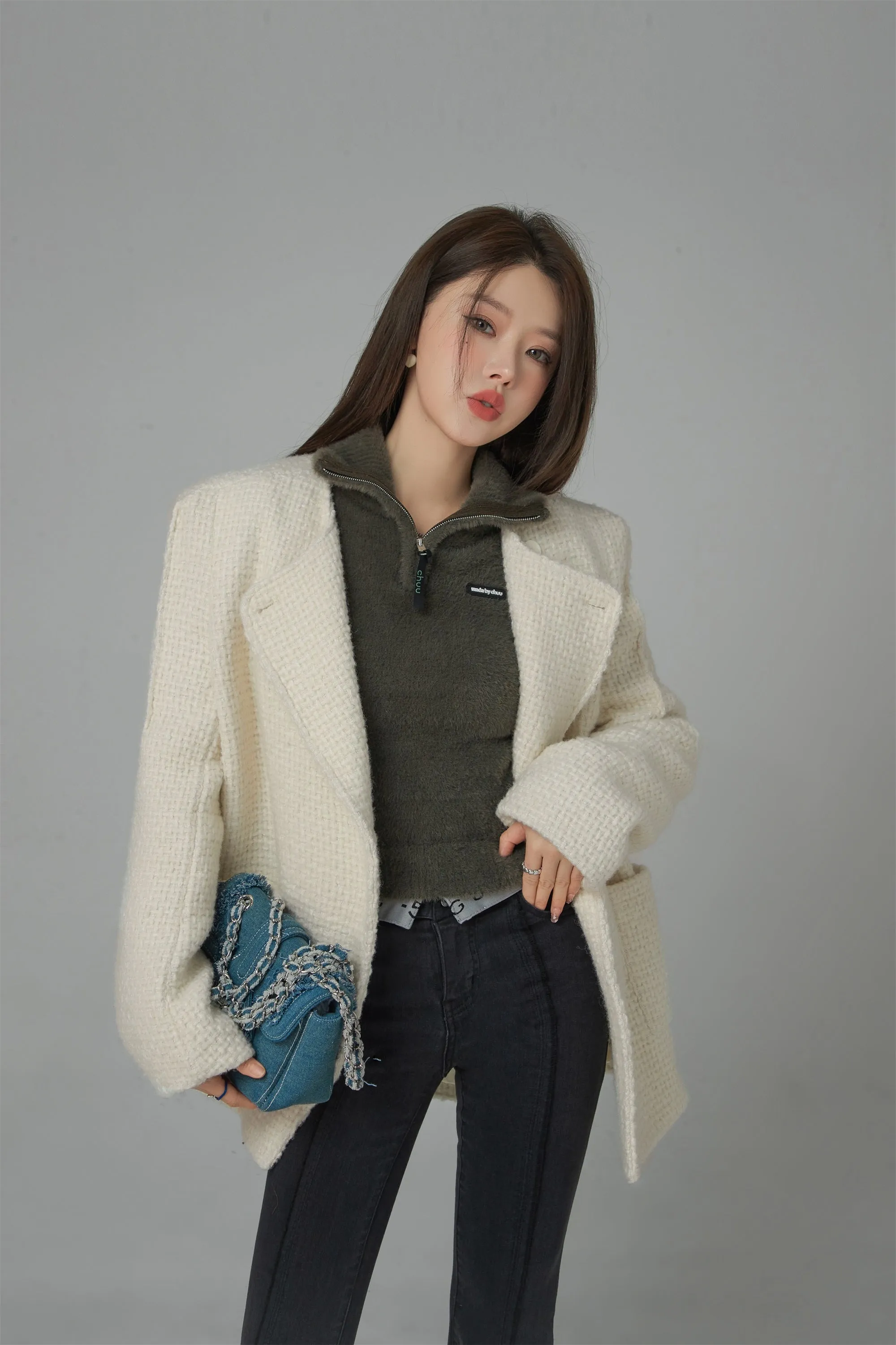 I Bloom And Grow Tweed Wool Jacket