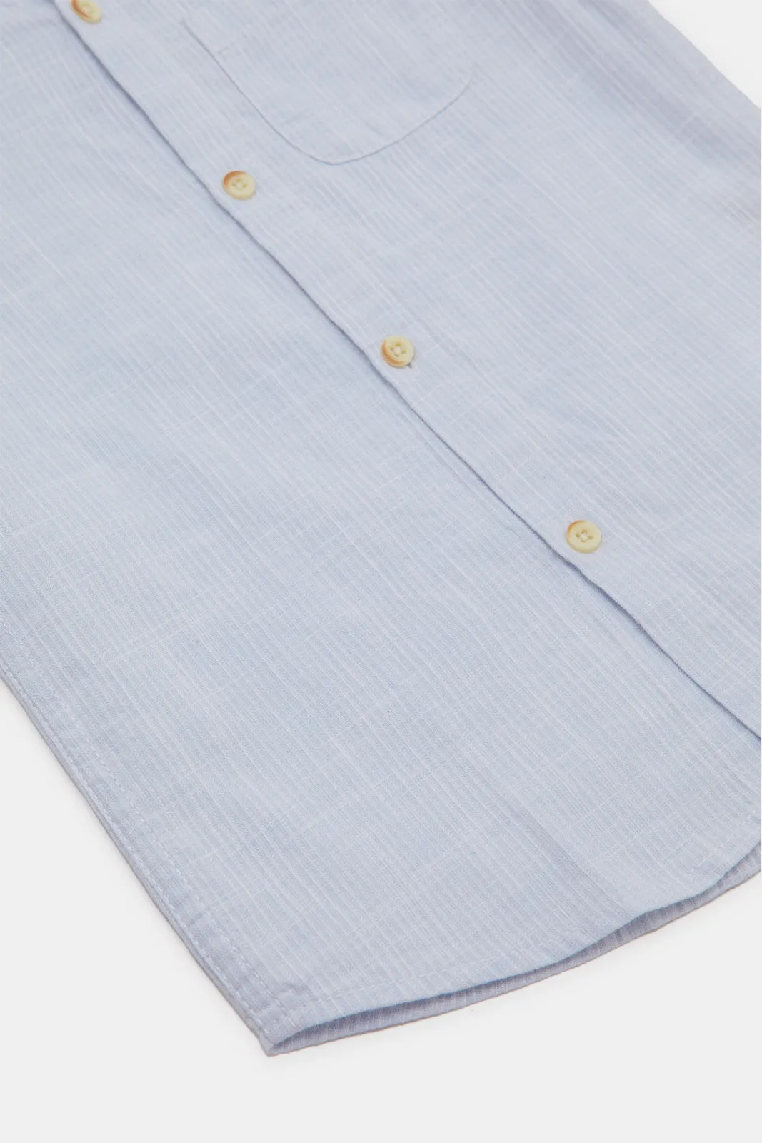 Infant Boys Blue Mandarin Kurta Shirt