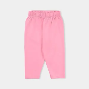 Infant Girls Lycra Jersey Basic Tights-SachetPink