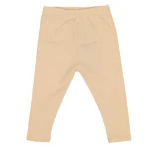 Infant Girls Plain Tights -Shortbread