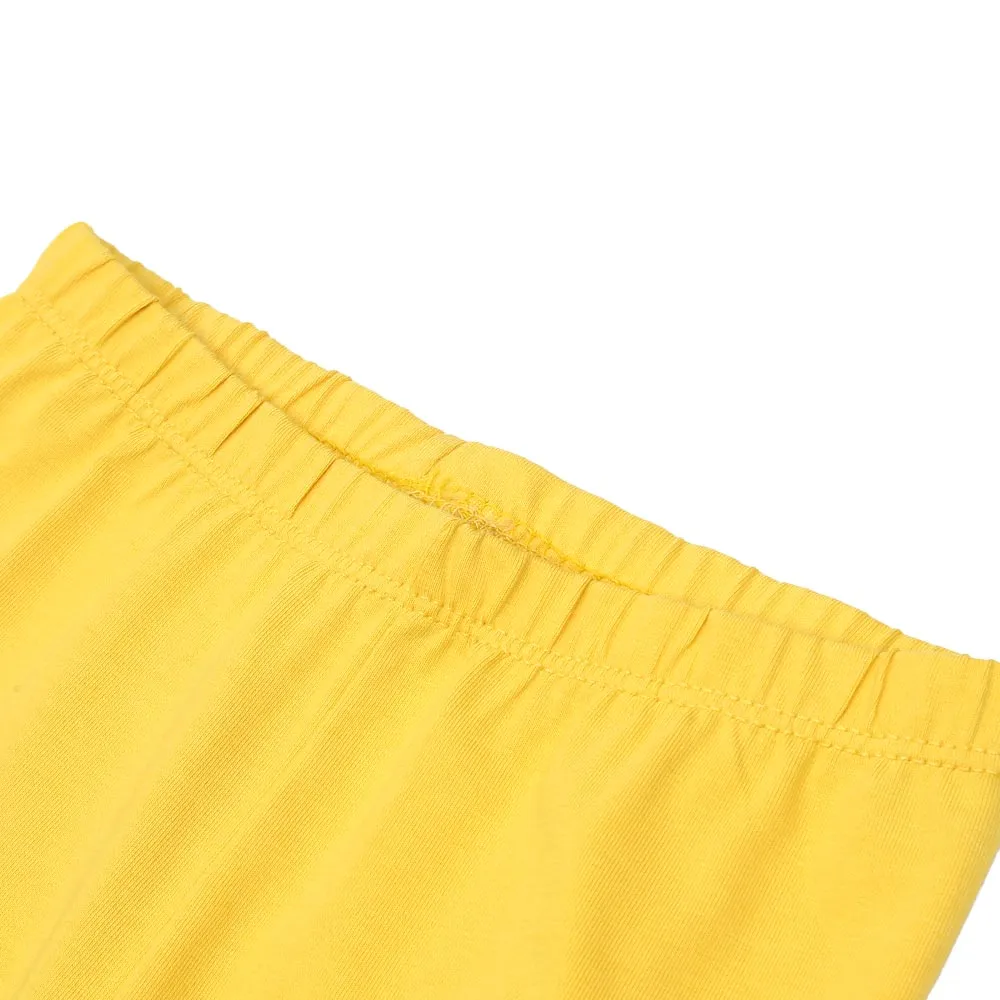 Infant Girls Plain Tights - Yellow