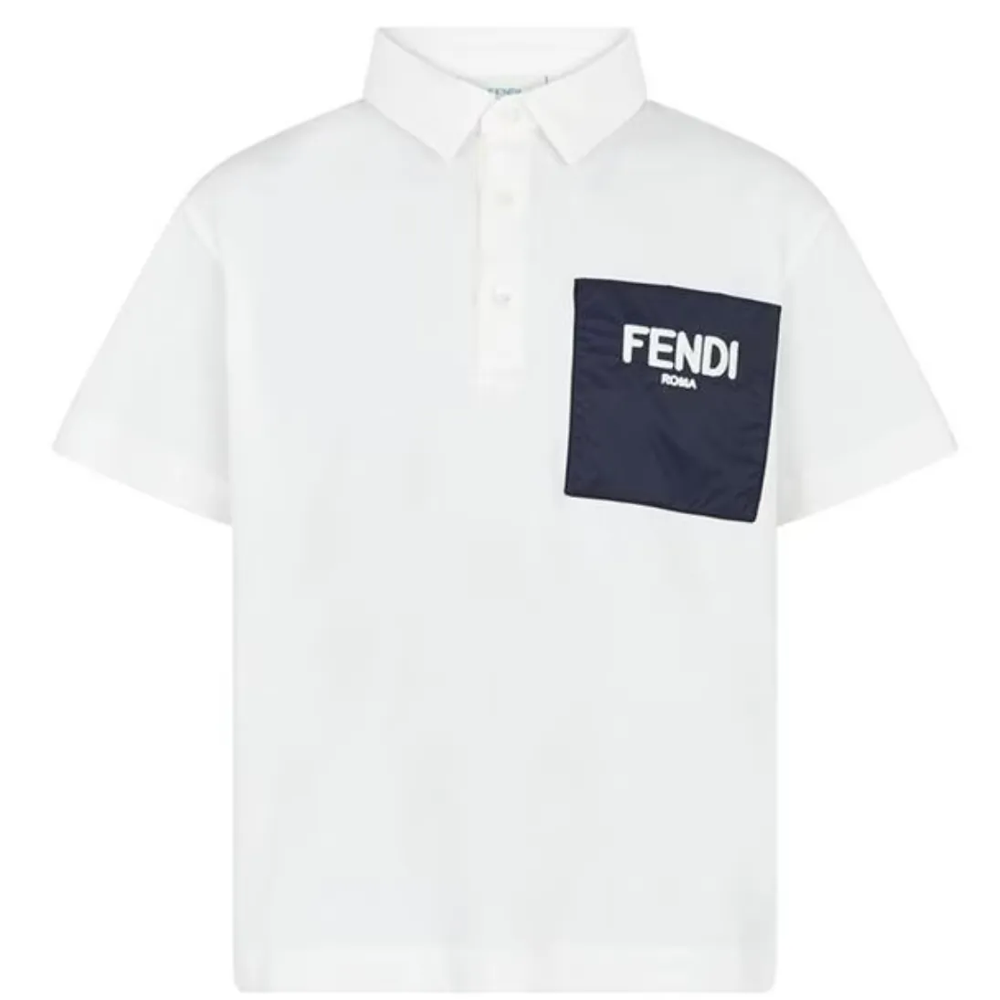 Kids Fendi Logo Polo Shirt