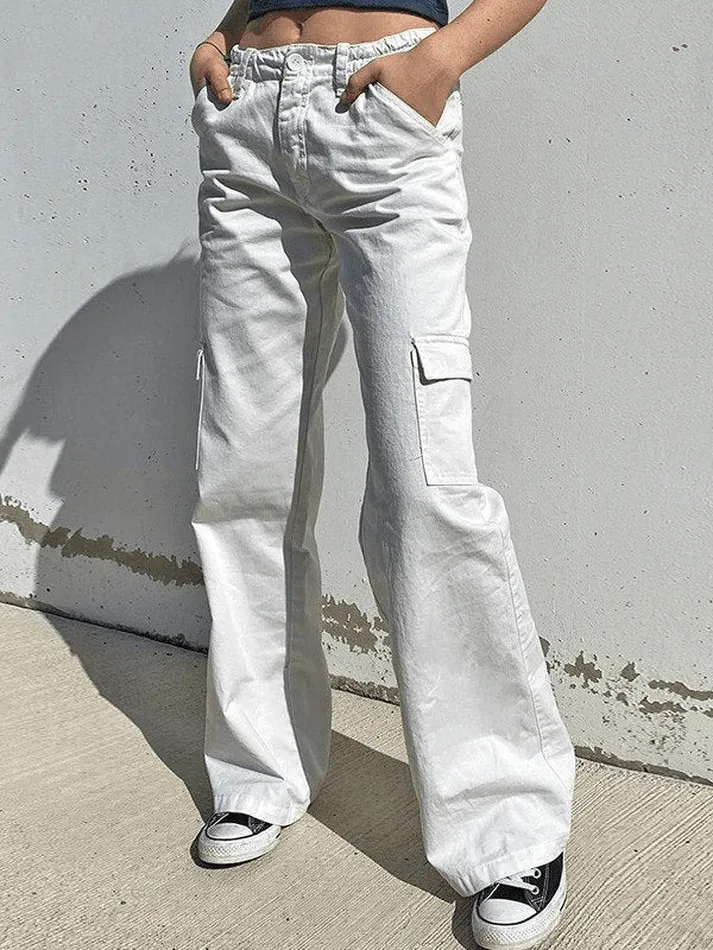 Low Waist Y2K Straight Leg Pants