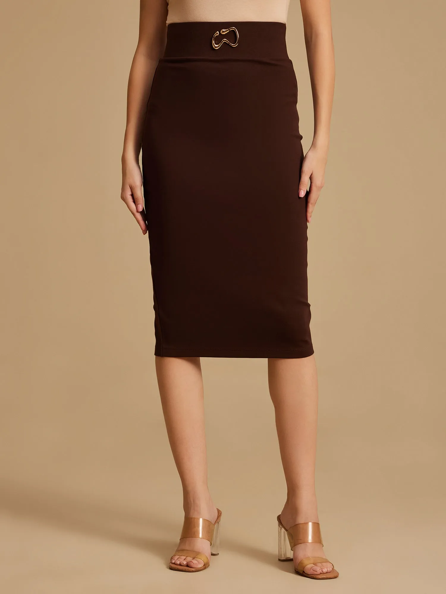 Lyric Pencil Midi Skirt