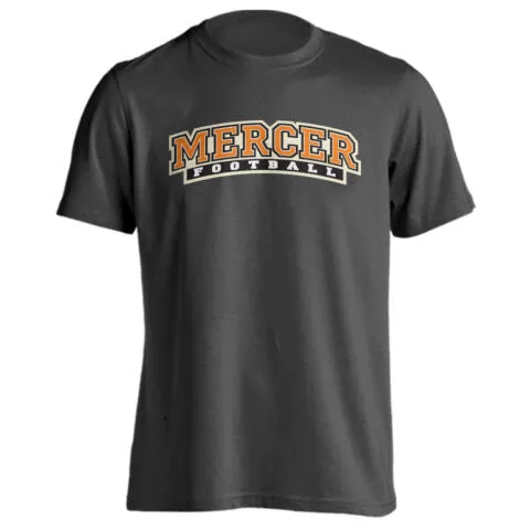 Mercer University Bears MU Football Classic Arch Text Tee Short Sleeve T-Shirt