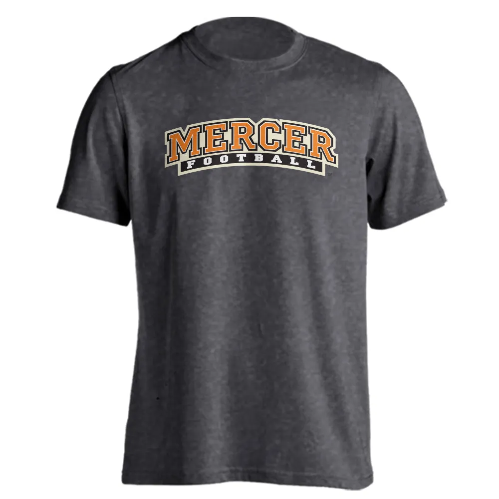 Mercer University Bears MU Football Classic Arch Text Tee Short Sleeve T-Shirt