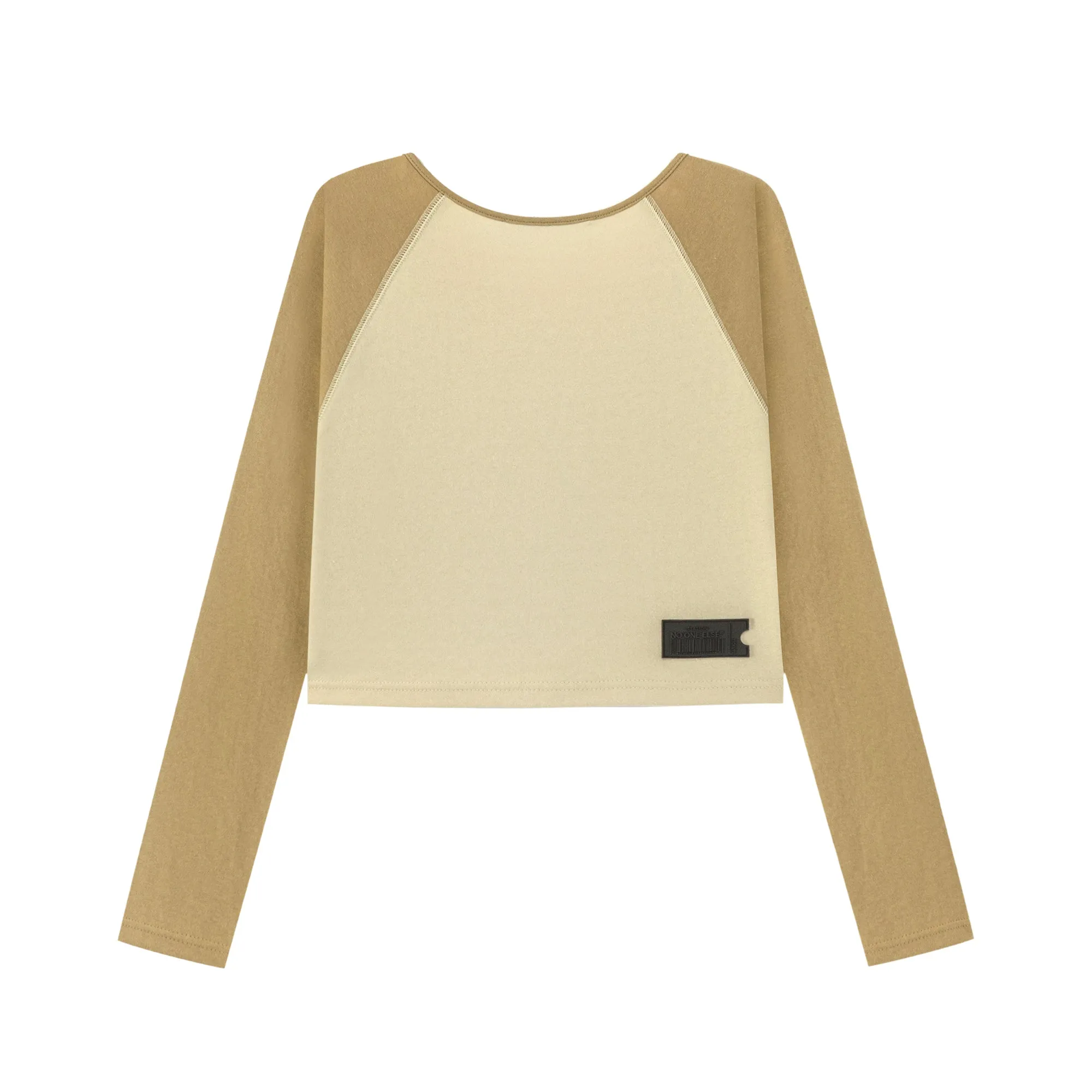 Noe Simple Crop Long Sleeve Top